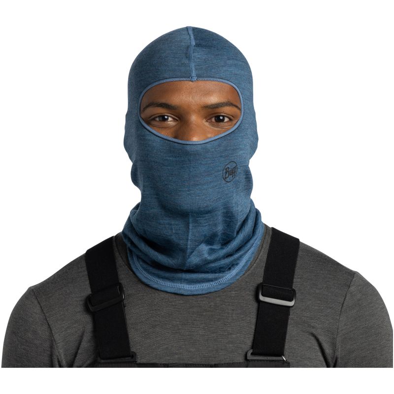 BUFF MERINO LIGHTWEIGHT BALACLAVA MULTISTRIPES grey