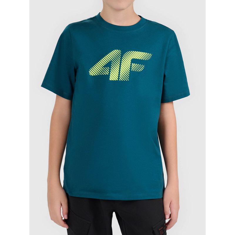 Boy's cotton T-shirt 4F 4FJWAW26TTSHM3508-40S