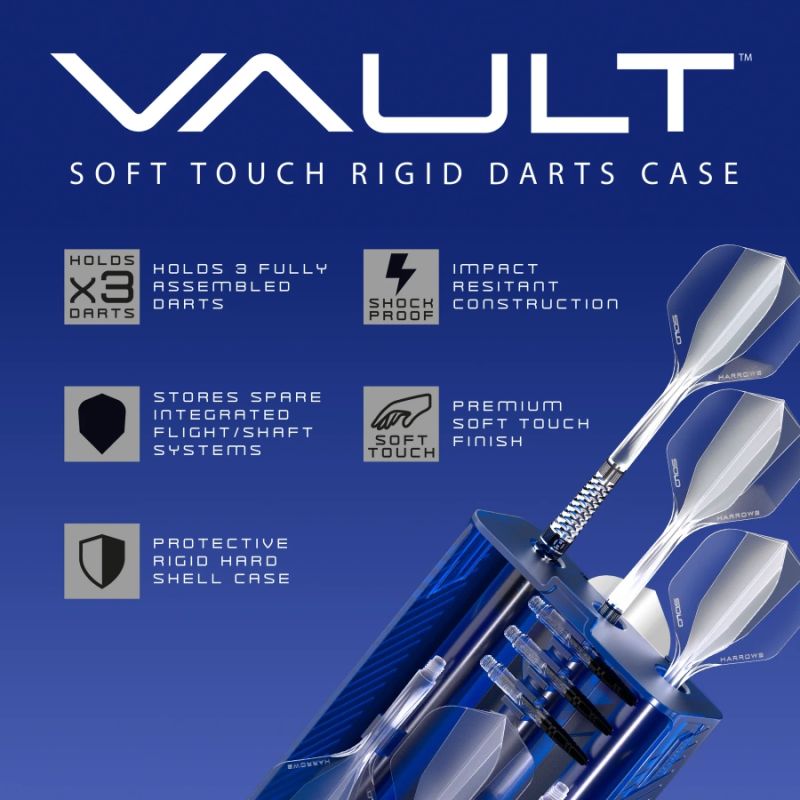 Harrows VAULT DART CASE red In preparation Your Sports Performance