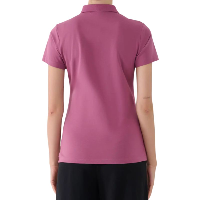 Women's polo shirt 4F F554 burgundy 4FWAW25TPTSF554 60S In preparation Your Sports Performance