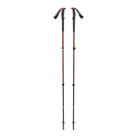 Black Diamond Trail Back Trekking Poles Iron Red Import z Action/Akcesoria sportowe i turystyczne/Kije do Nordic Walking i trekkingu Your Sports Performance