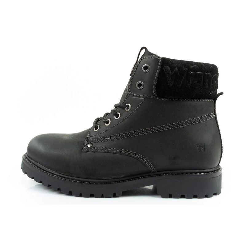 Wrangler Arch Fur men's boots, Chelsea boots, elegant, insulated, black Wrangler