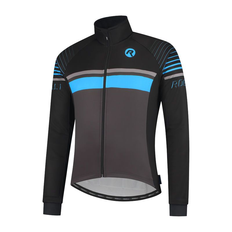 Rogelli HERO jacket black and blue L Clothing Your Sports Performance