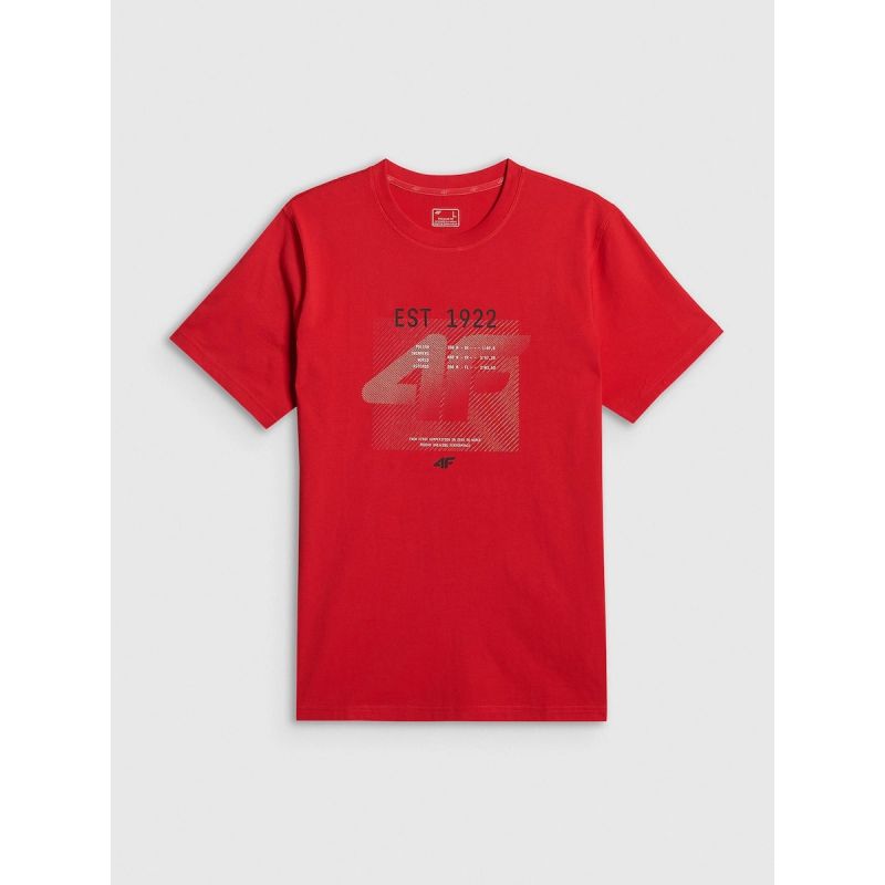 Men's regular printed T-shirt 4F 4FRSS26TTSHM4039-62S