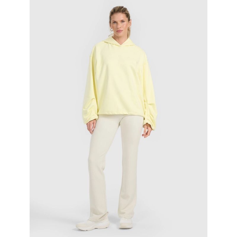 Women's sweatshirt with hood, open, 4F 4FRAW25TSWSF2462-73S *Kategoria tymczasowa Your Sports Performance