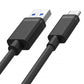 UNITEK USB CABLE USB-A - USB-C 25CM, Y-C480BK In preparation Your Sports Performance