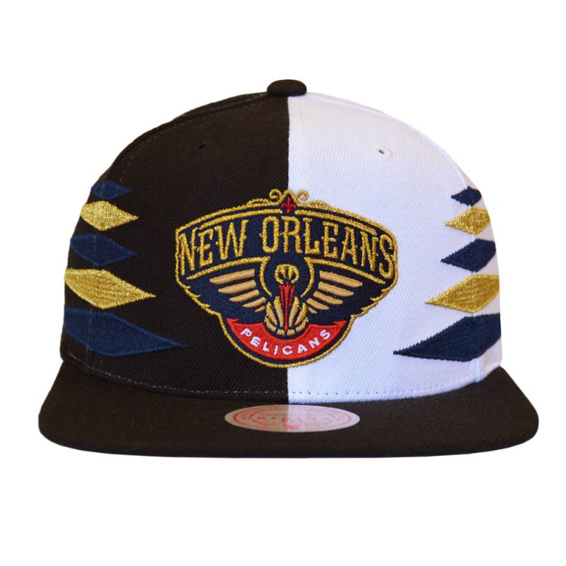 Mitchell & Ness NBA Diamond Cut New Orleans Pelicans Cap - HHSS1093-NOPYYPPPBKWH Odzież/Czapki/Czapki z daszkiem Your Sports Performance