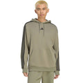 Men's adidas Essentials 3-Stripes French Terry Hoodie Olive KY4204