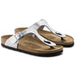 Silver Birkenstock Gizeh Birko-Flor narrow women's flip-flops (0043853) Footwear/Lifestyle/Brinkenstock/Japonki Birkenstock