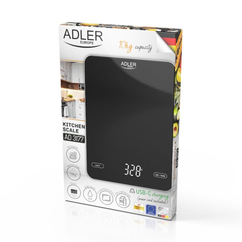 ADLER AD 3177b kitchen scale AGD - Produkty/Wagi kuchenne Your Sports Performance