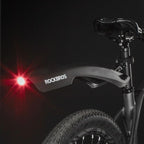 Rockbros DNB8001BK Mudguard with Red LED Light - Black In preparation Your Sports Performance