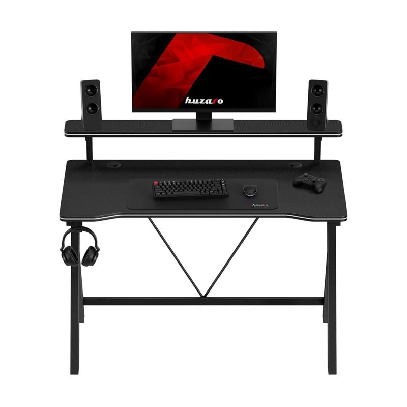 Huzaro Hero 1.9 Black Gaming Desk Gaming PC/Stoliki i biurka Your Sports Performance