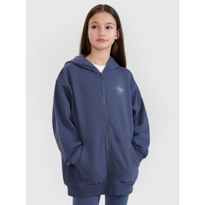 Girls' sweatshirt with a hood, 4F 4FJWSS25TSWSF1482-22S *Kategoria tymczasowa Your Sports Performance