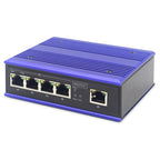 Industrial switch 4x 100 Base-TX PoE 120W + 1x uplink 100 Base-TX DIN extended temperature range. Komunikacja i łączność/Switch-e Your Sports Performance