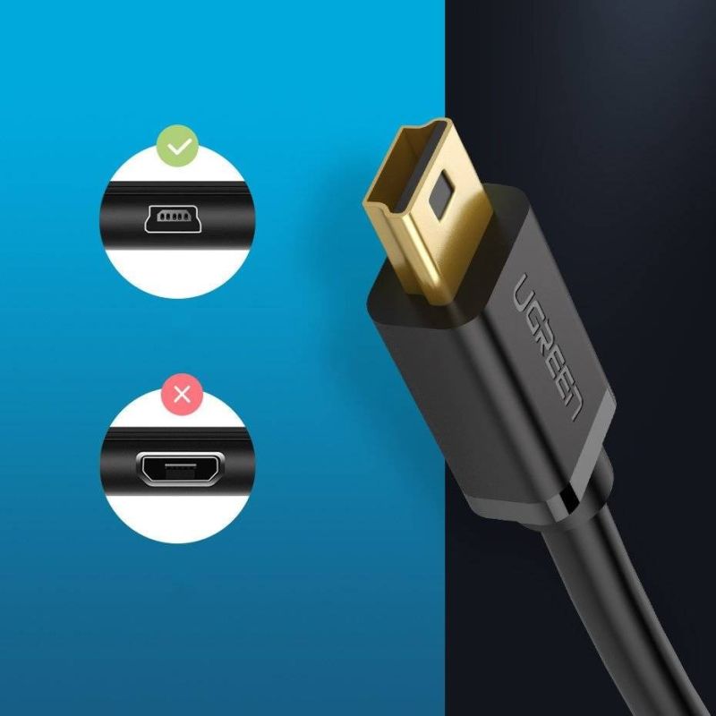 Ugreen USB - mini USB cable US132 1m (black) Kable i adaptery/Kable USB Your Sports Performance