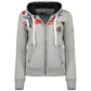 Geographical Norway Fespote Lady 100 Distri W sweatshirt WU8015F/GN B-Grey7 Clothing/Outdoor/Geographical Norway Your Sports Performance