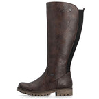 Rieker 78554-25 waterproof, insulated, brown rubber boots
