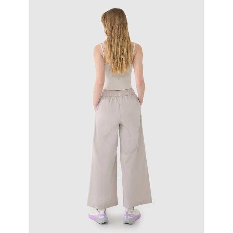 Women's casual wide-leg trousers 4F 4FWSS25TTROF1012-83S *Kategoria tymczasowa Your Sports Performance