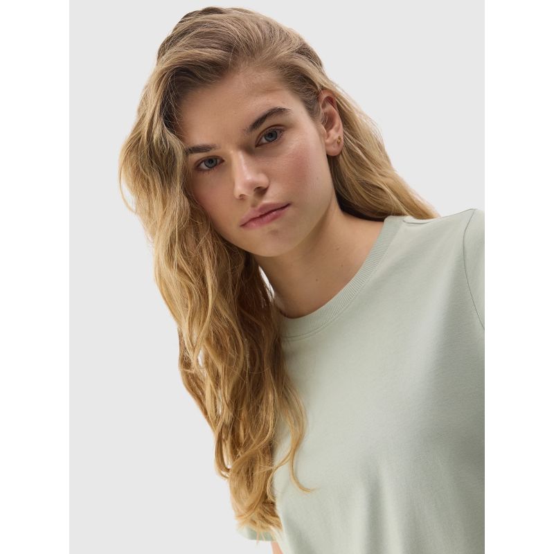 Women's plain organic cotton T-shirt 4F *Kategoria tymczasowa Your Sports Performance