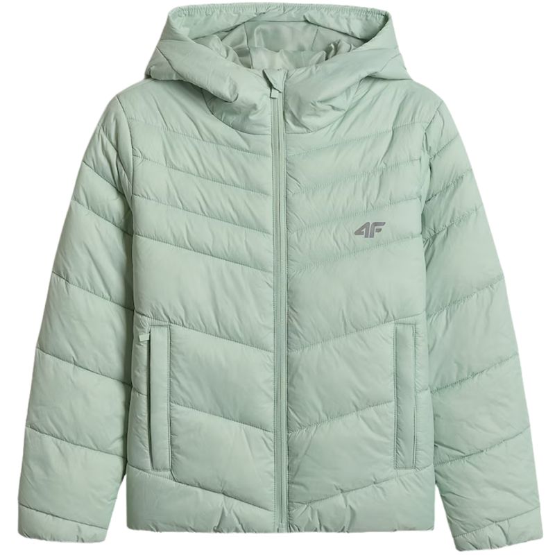 Jacket for girls 4F F0739 mint 4FJWSS26TDJAF0739 47S