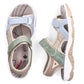 Comfortable women's sports sandals with Velcro colorful Rieker 68866-94 Rieker