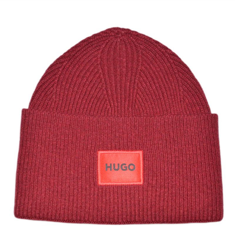 Hugo Boss Beanie Wool Winter Hat Red - 50496011-604 Odzież/Czapki/Czapki zimowe Your Sports Performance