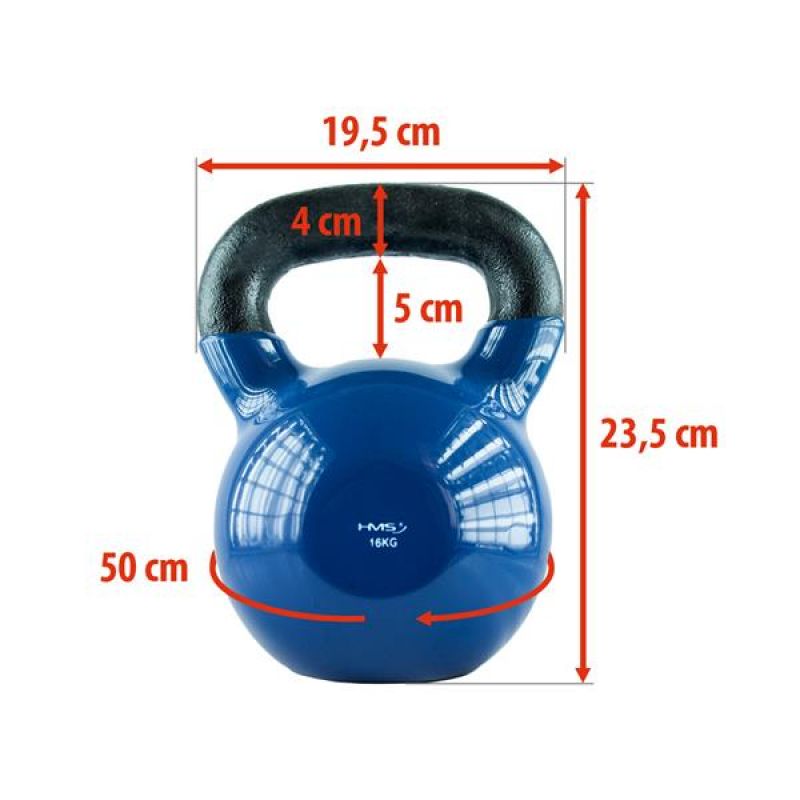 Kettlebell cast iron Blue HMS KNV16 16kg