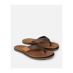 RIP CURL Oxford Leather Open Toe Turquoise Beach Flip-Flops