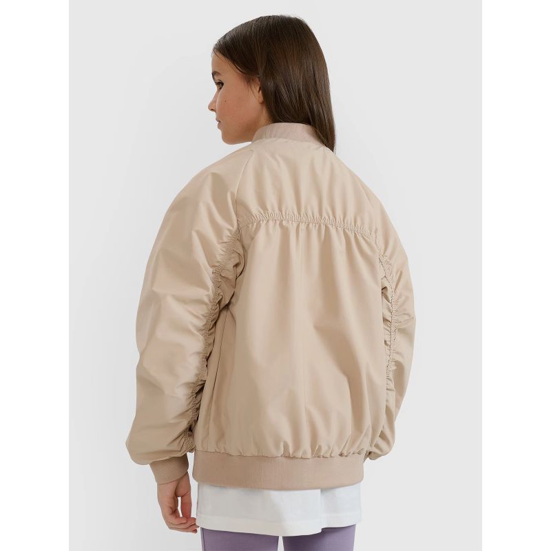Girls' transitional bomber jacket 4F 4FJWSS25TJACF184-82S *Kategoria tymczasowa Your Sports Performance