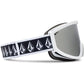 Volcom FOOTPRINTS WHITE RERUN/SILVER CHROME snowboard goggles silver mirrors (VG0622316) Accessories/Skiing/Gogle/Volcom Your Sports Performance