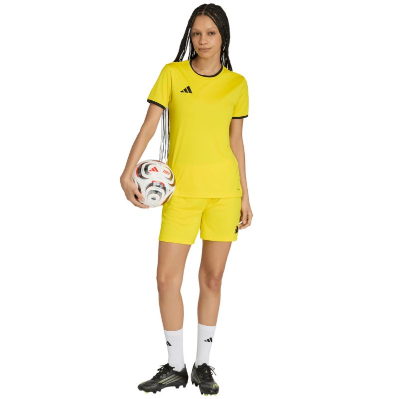 Adidas Entrada 26 women's shorts yellow JZ2540