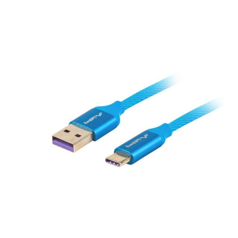 Lanberg CA-USBO-21CU-0010-BL cable (USB 2.0 type A - USB type C; 1m; blue) In preparation Your Sports Performance