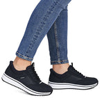 Women's navy blue high-heeled shoes Rieker L5850-14 To be categorized Your Sports Performance