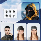 Qunature 11230014002 ski scarf, sports bandana, universal size - black Your Sports Performance