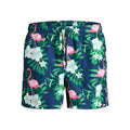 Jack&Jones men's JWHARUBA SWIM PRINTS SHORTS 12206537 NAVY BLAZER FLAMINGO Jack&Jones