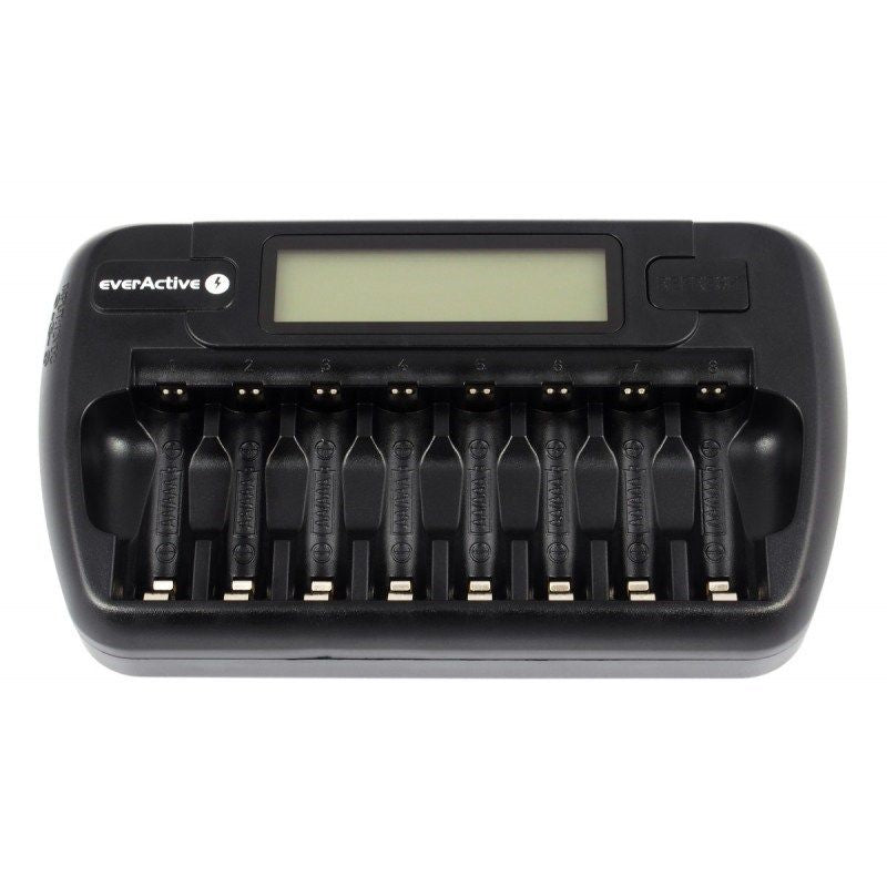 EVERACTIVE AAA/AA PROCESSOR CHARGER, 8 FULLY INDEPENDENT CHANNELS, CHARGING, REFRESHING, 12V ADAPTER INCLUDED NC-800 Baterie, akumulatorki i ładowarki/Ładowarki akumulatorowe (bez akumulatorków) Your Sports Performance