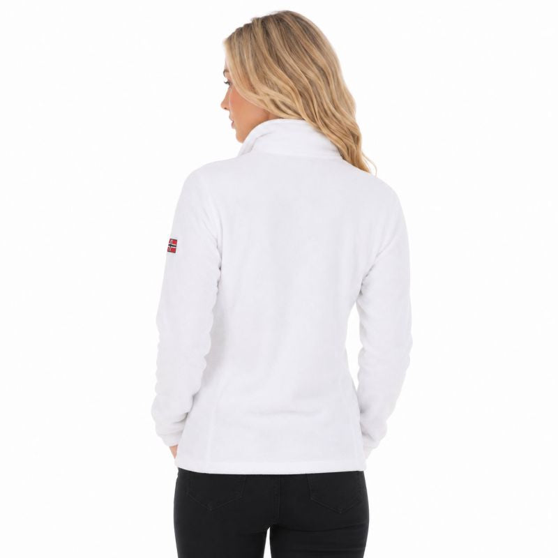 Geographical Norway TUG FZ WHITE DB LADY 268 Women’s Fleece Jacket (WA1726F/GN-WHITE)