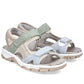Comfortable women's sports sandals with Velcro colorful Rieker 68866-94 Rieker