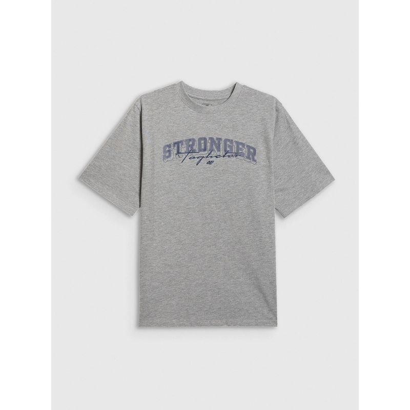 Boy's loose T-shirt with print 4F 4FJRSS26TTSHM3465-27M 4f
