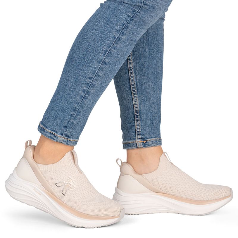 Beige Rieker W4100-60 slip-on sneakers Rieker