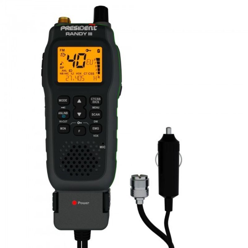 CB Portable Handheld Radio ASC PRESIDENT Randy III Elektronika i akcesoria/CB Radia Your Sports Performance
