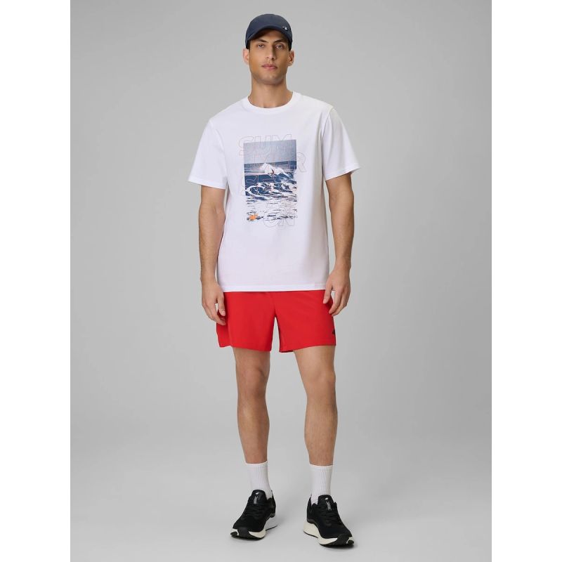 Men's regular printed T-shirt 4F 4FWSS26TTSHM2783-10S 4f