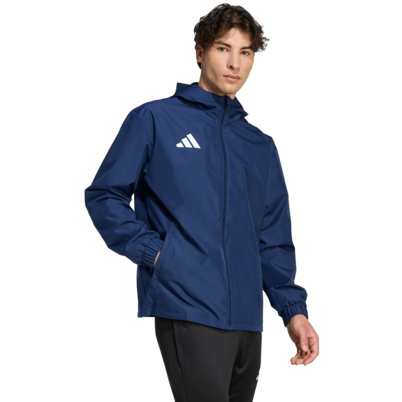 Men's adidas Entrada 26 All Weather Jacket Navy Blue JZ9102 To be categorized Your Sports Performance