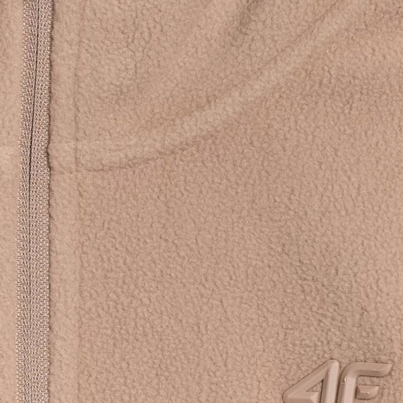 Women's fleece sweatshirt 4F F069 light brown 4FWAW25UFLEF069 82S In preparation Your Sports Performance