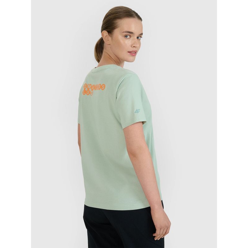 Women's oversize printed T-shirt 4F 4FWSS25TTSHF2238-47S *Kategoria tymczasowa Your Sports Performance