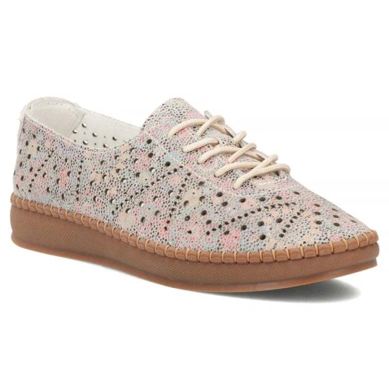 Women's leather openwork shoes, multicolor Filippo DP6830 Filippo