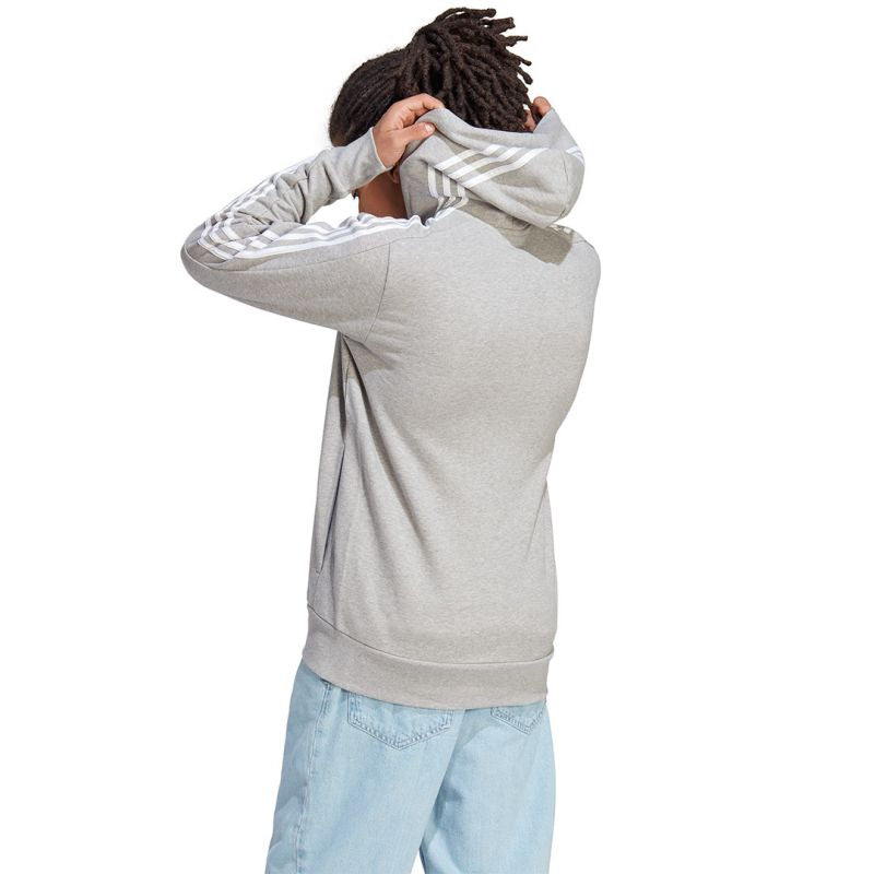 adidas Essentials French Terry 3-Stripes Full-Zip Hoodie M IC9833 Clothing/Lifestyle Adidas