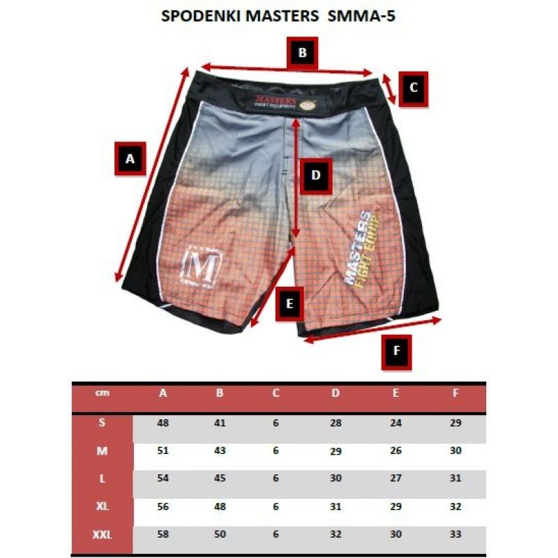 MMA MASTERS shorts - SMMA-5 PROMOTION In preparation Your Sports Performance