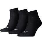 Puma Unisex Quarter Plain 3pak Socks 906978 32/27108000 12 Clothing/Training/Socks Puma