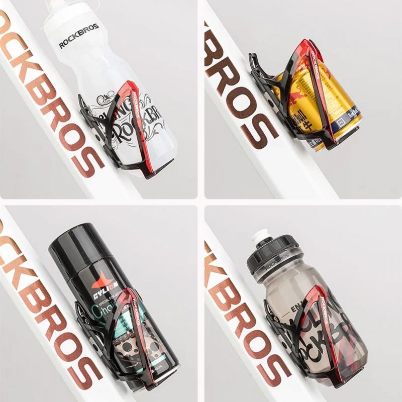 Rockbros FK338 Bike Bottle Holder - Black and Red Import z Action/Rowery i akcesoria/Uchwyty Your Sports Performance